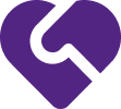 Heart handshake icon